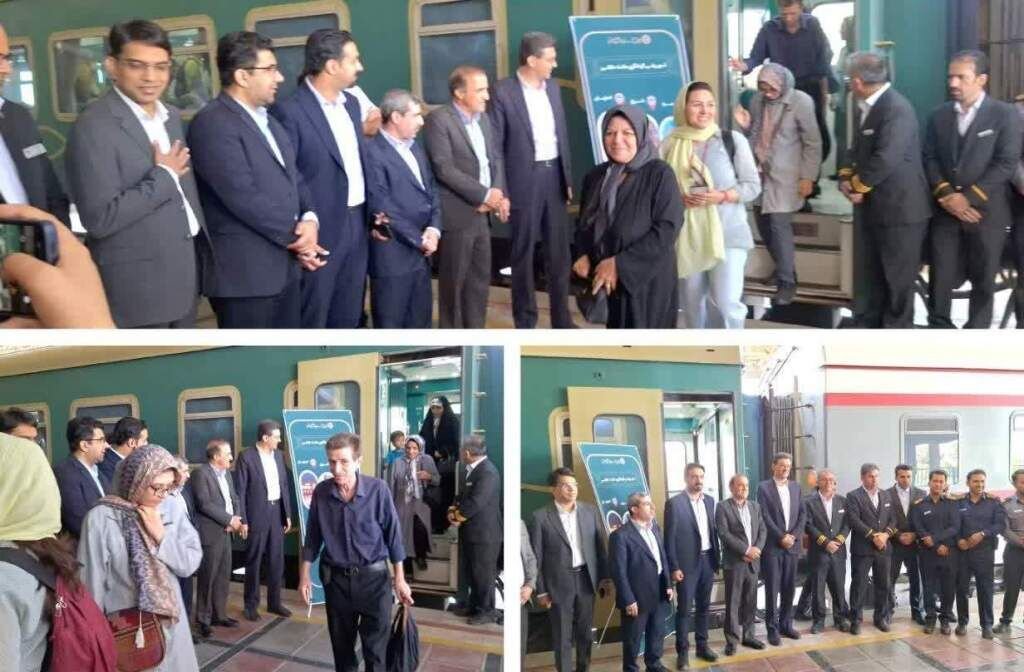 اولین قطار مثلث طلایی گردشگری ایران به یزد رسید!
