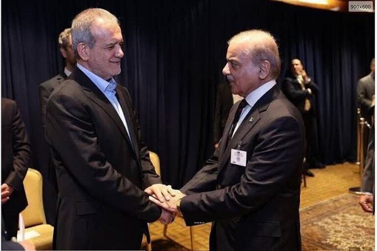 رئیس‌جمهور پزشکian به‌طور رسمی از نخست‌وزیر پاکستان استقبال کرد