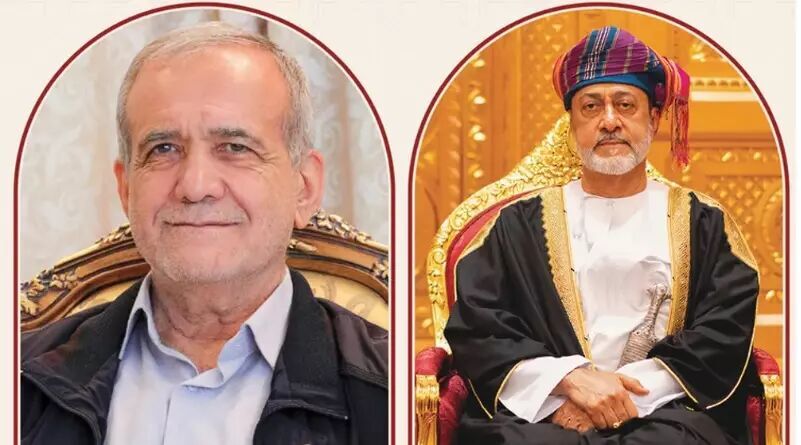 سلطان عمان به طور رسمی از رئیس‌جمهور پزشکian در مسقط استقبال کرد!