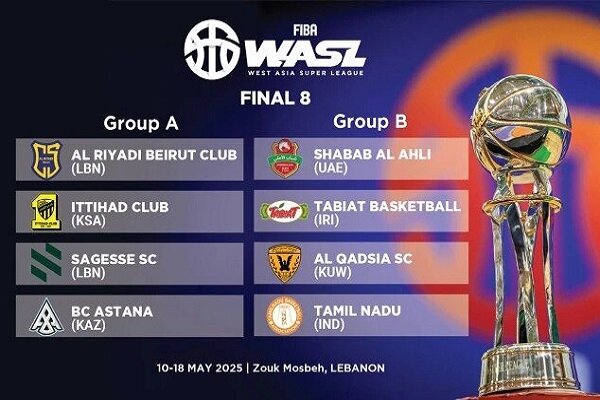 طبیعت بر قادسیه غلبه کرد و به نیمه‌نهایی FIBA WASL رسید!